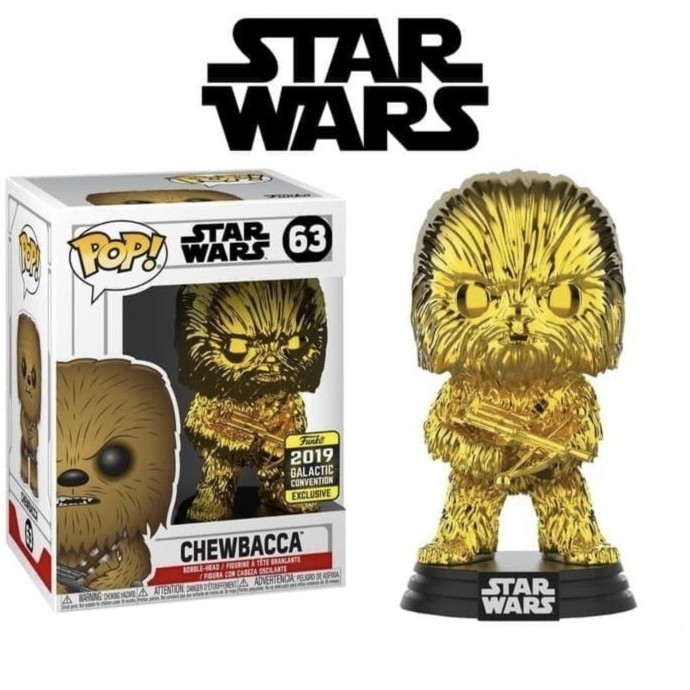 Funko POP Star Wars - CHEWBACCA ( Gold Chrome ) #63