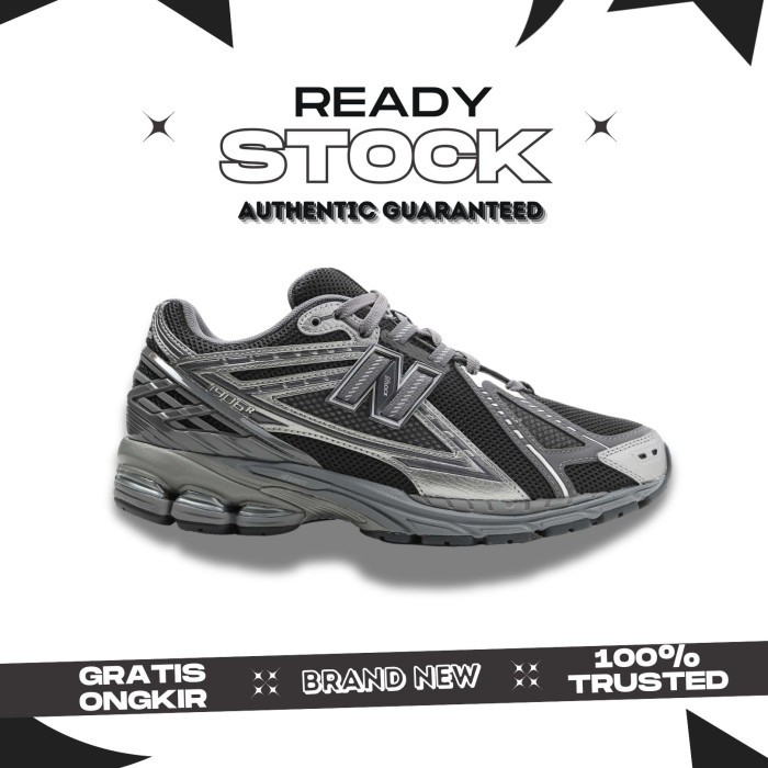 New Balance 1906R Black Dark Phantom Metallic Silver
