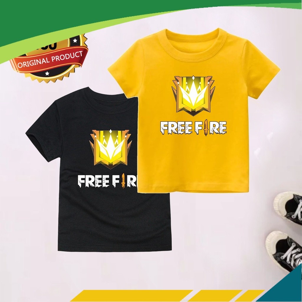 MF - Kaos Anak FF Motif Grand Master Baju Anak Free Fire Laki Laki Dan Perempuan Fashion Kids 11 A6