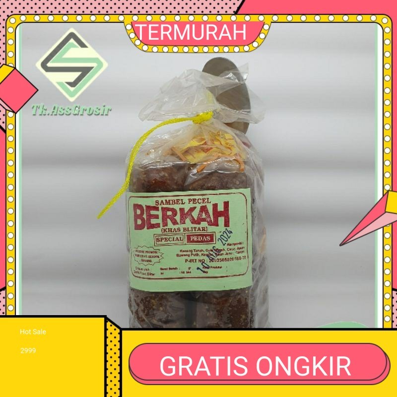 

Sambel pecel Berkah khas blitar spesial pedas / Berhadiah Sendok