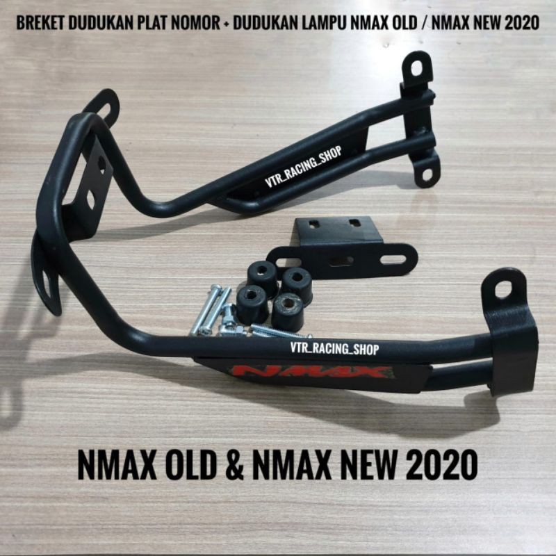Breket Dudukan Plat Nomor Nmax Plus Dudukan Lampu Tembak Nmax Old Nmax New 2023 BRACKET BRECKET BREK