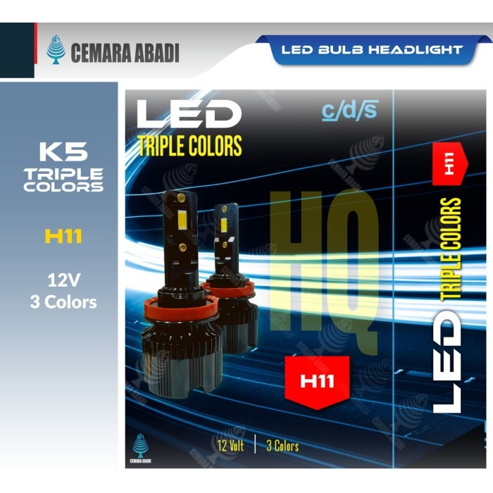 H11 LED BULB TRIPLE COLOR K5