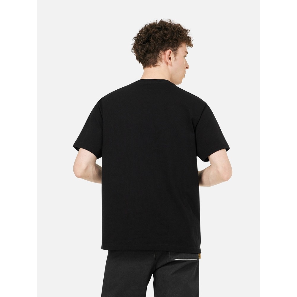 Evisu Kuro 2025 Musim Panas Produk Baru T-Shirt Leher Bundar Pria