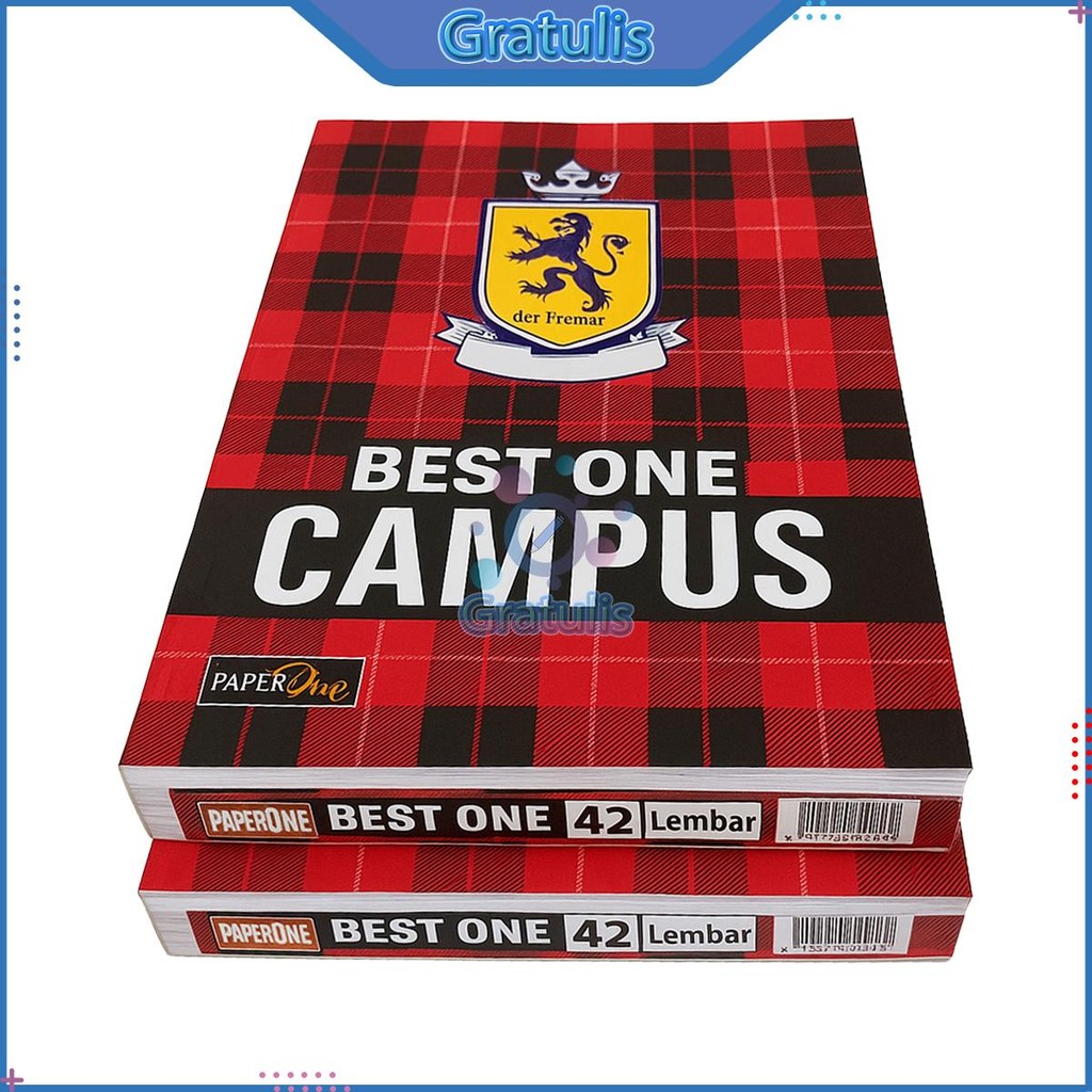 

BUKU TULIS CAMPUS 42 LEMBAR BEST ONE | 1 PACK ISI 6 BUKU | BUKU TULIS SEKOLAH MURAH | KERTAS PUTIH & HALUS | UNTUK SD SMP SMA KULIAH | COCOK UNTUK MENULIS, BELAJAR, CATATAN HARIAN, DAN KANTOR
