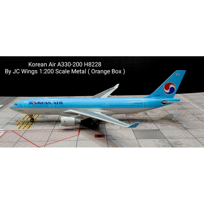 Miniatur Pesawat Terbang Korean Air A330-200 HL8228  JC Wings 1:200  Metal Diecast Aircraft