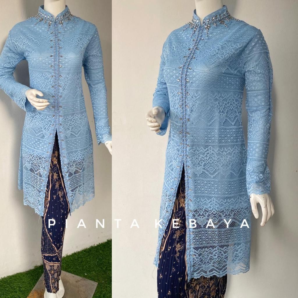 BAHAN PREMIUM / Kebaya Brukat Tunik Sanghai | Kebaya Tunik Payet | Kebaya Tunik Brukat Payet Sanghai