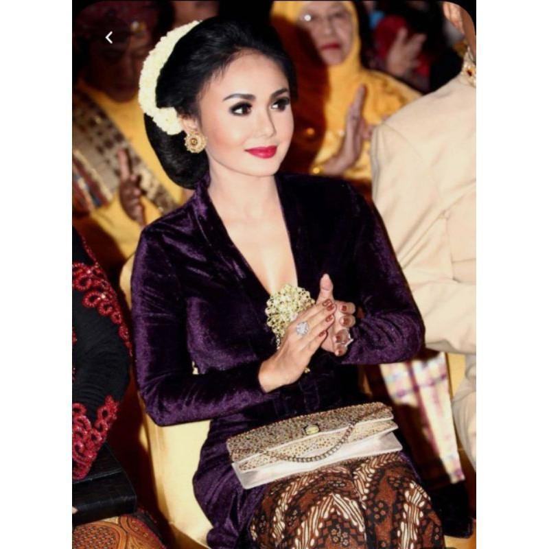 Kebaya Kutu Baru Beludru Polos Termurah Baju Adat Wanita Khas Daerah Jawa Kebaya Bludru Panjang Keba