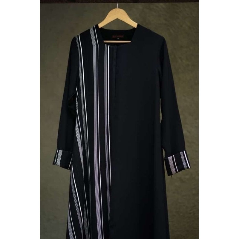 ABAYA EDGE AL ARABIAN - ABAYA HITAM SAUDI