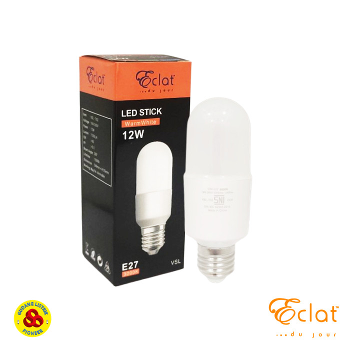 LED Stick 12W WW E27 Lampu LED Mini Capsule 12 Watt Kuning Eclat
