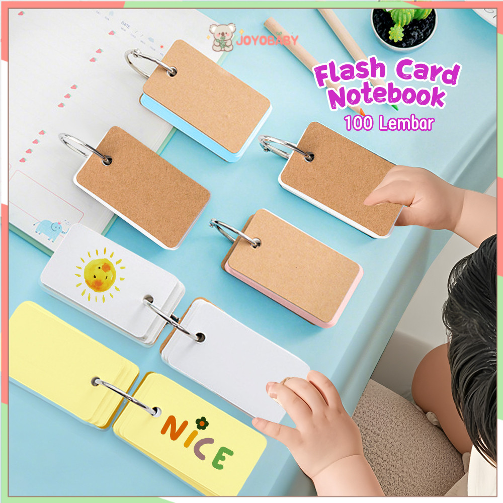 

Joyobaby Memopad Flash Card Papper Keychain Mini Notebook Perlindungan Mata