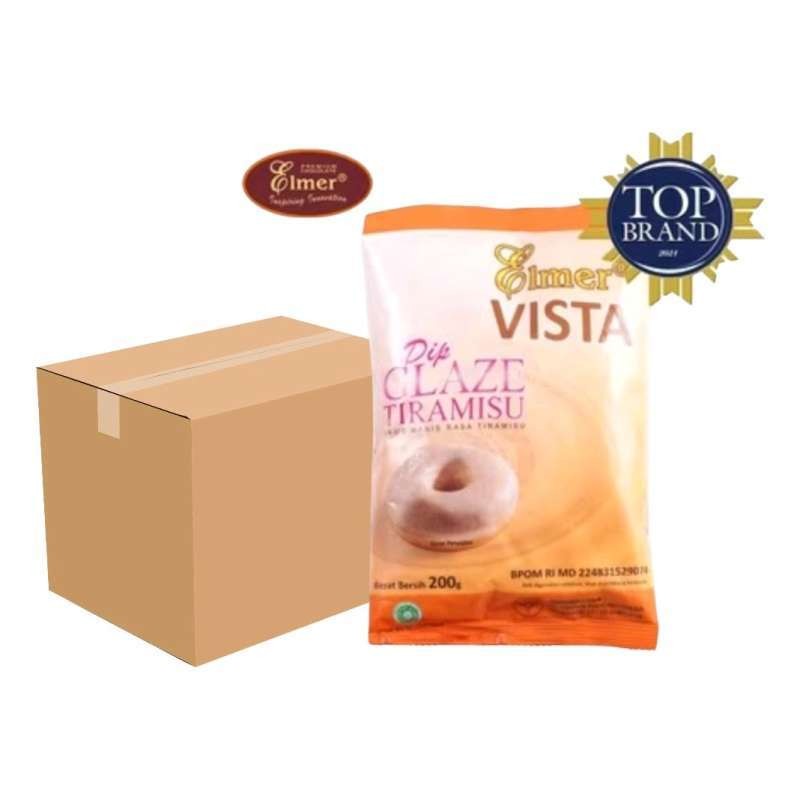 

Elmer Dip Glaze Tiramisu VISTA Pouch 1 Karton @ ( 12 x 200gr ) x 5 Bag | Horeca & Bakery Supply