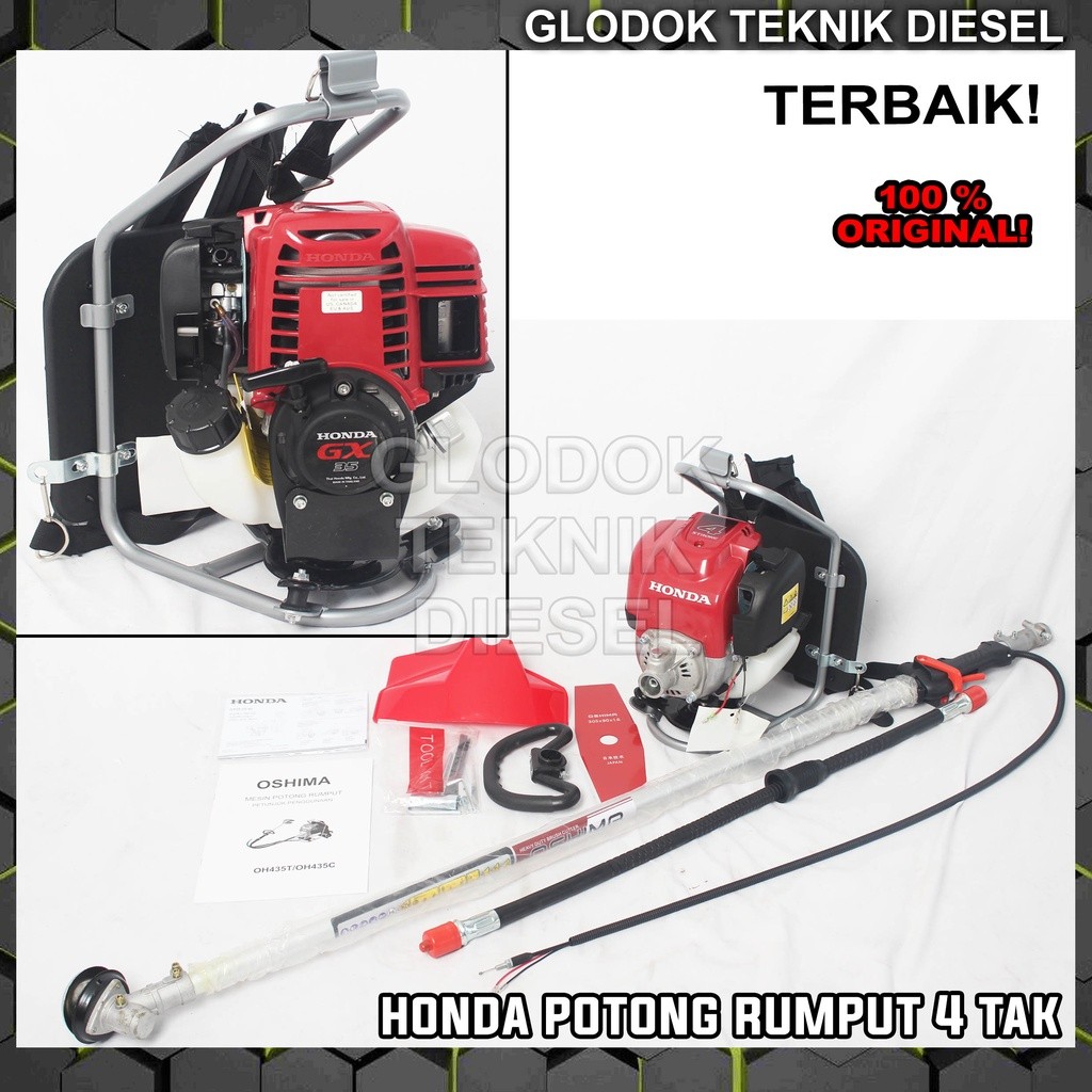 HONDA BGX-435 BRUSH CUTTER MODEL HONDA MESIN HONDA 4TAK ORIGINAL HONDA Mesin Potong Rumput Gendong 4