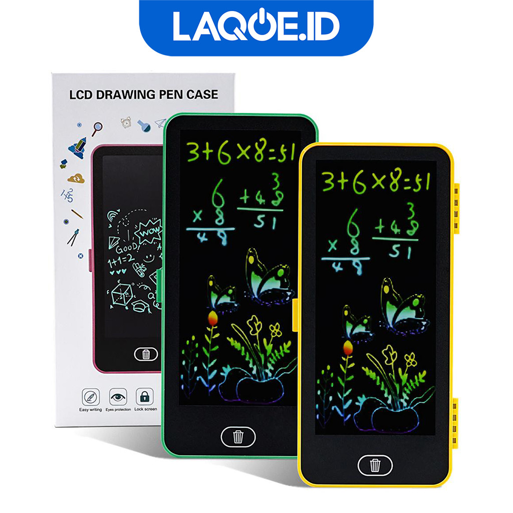 

Drawing Box Kotak Pensil 2in1 Papan LCD Writing Drawing Box Pad Edukasi ATK3013
