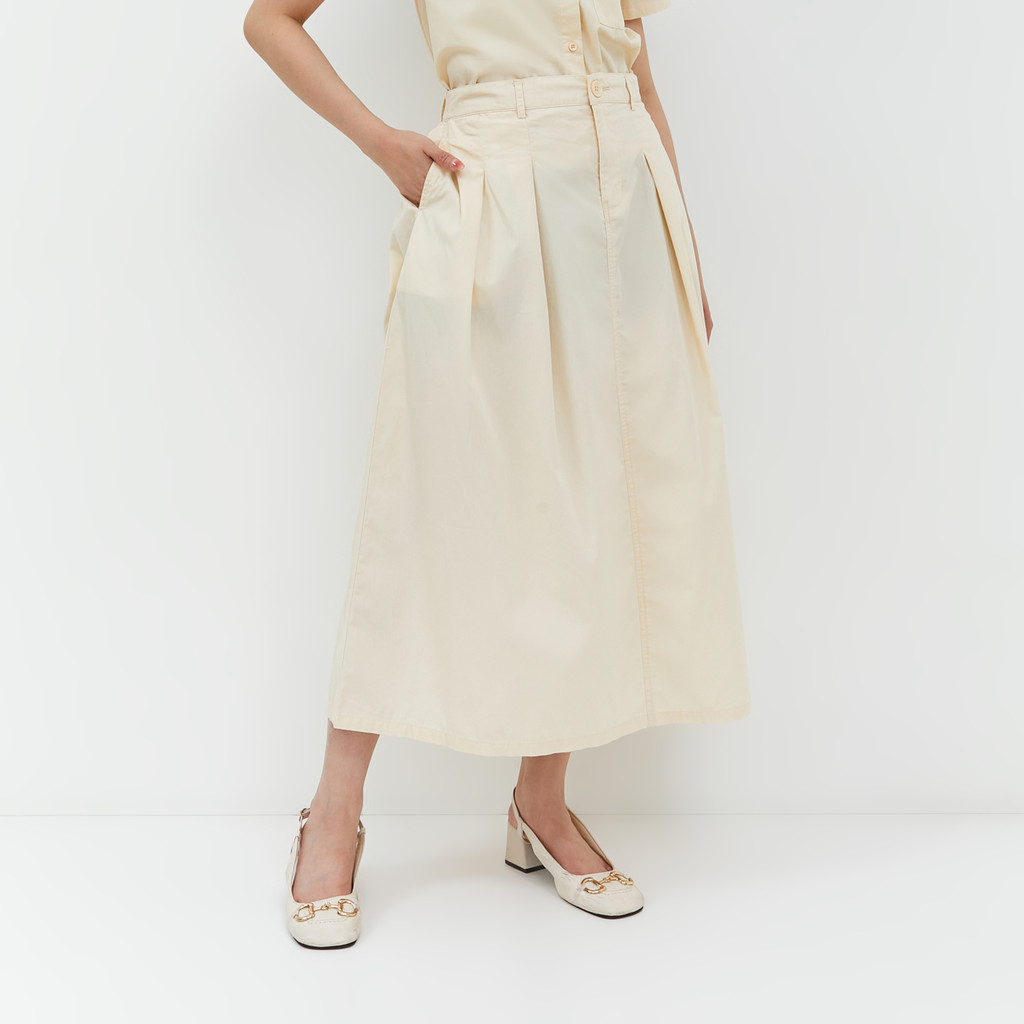Geela Official - Zaina Cream Skirt (G.2203) |  Rok Wanita