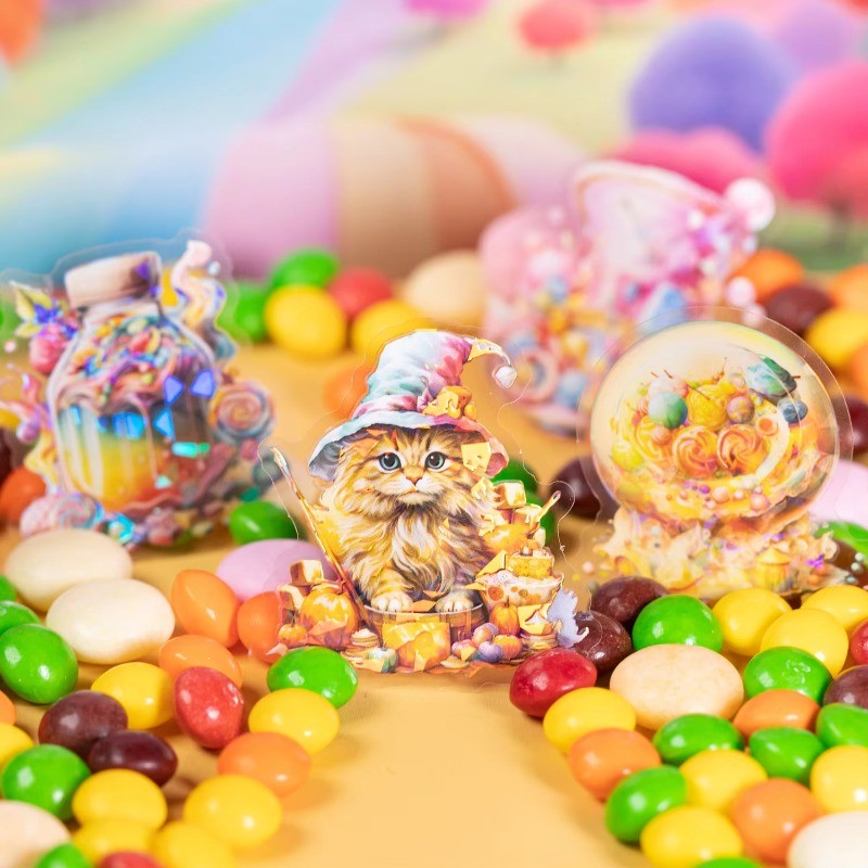 

10Sheets Pack Stickers Candy House Shell Light Book decorative stickers School Supplies Painting Scrapbook cut 145*113mm