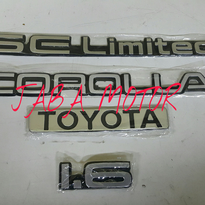 Emblem Corolla-Se limited-toyota buat corolla twincam se limited 1.6