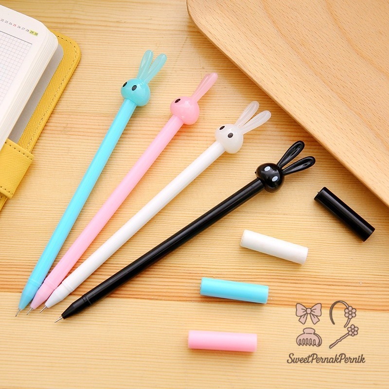 

Pulpen Pena Bentuk Karakter Bunny Lucu Unik Bolpen Karakter Pulpen Karakter Kepala Kelinci Gel Imut Pulpen Gel Pena
