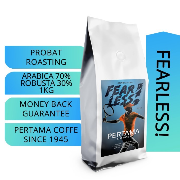 

PERTAMA COFFEE | Kopi FEARLESS! 1000gr 70% Arabica - 30% Robusta - biji ke bubuk