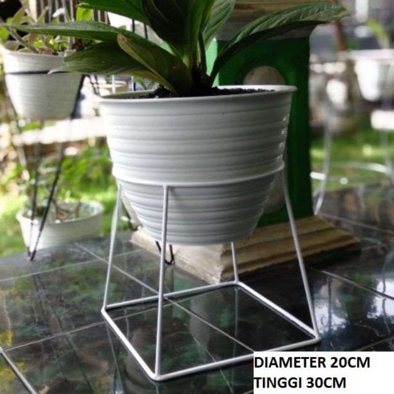 rak pot bunga minimalis/rastama/tempat pot bunga minimalis murah