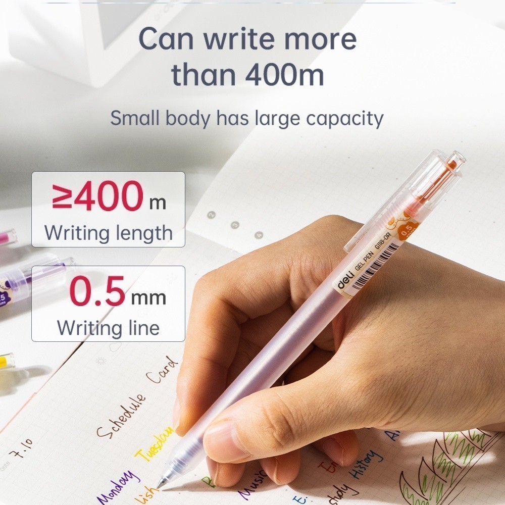 

DELI034 Deli Gel Pen / Pulpen Gel 0.5 mm Berbagai Macam Warna EG118 Y1674