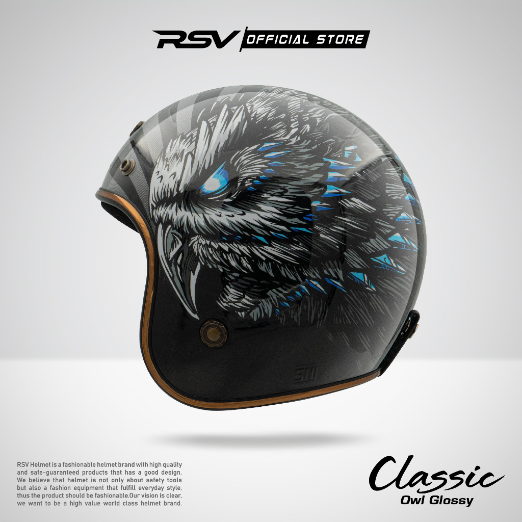RSV HELM CLASSIC OWL GLOSSY