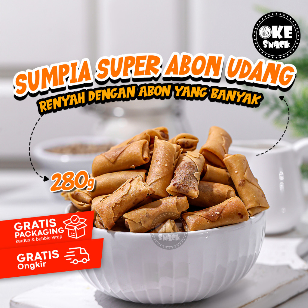 

Sumpia Kwalitas Super Abon Udang 280g