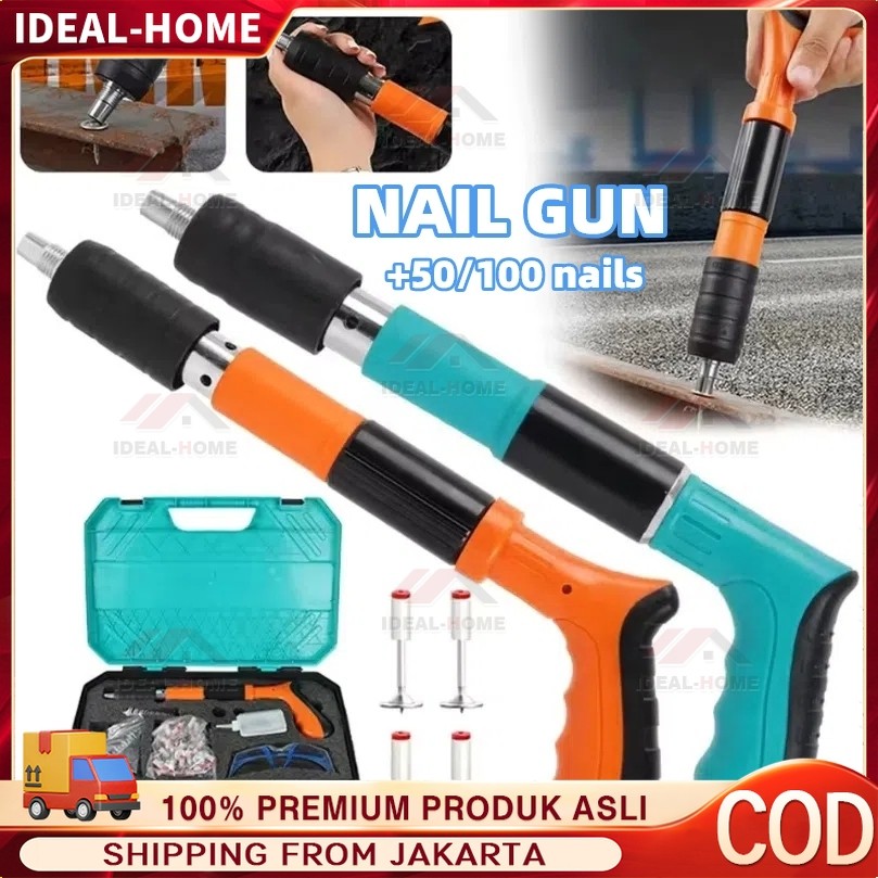 Nail Gun Fastening Gun Ramset Gun Alat Paku Tembak Paku Tembok Beton Paku Lurus Mini