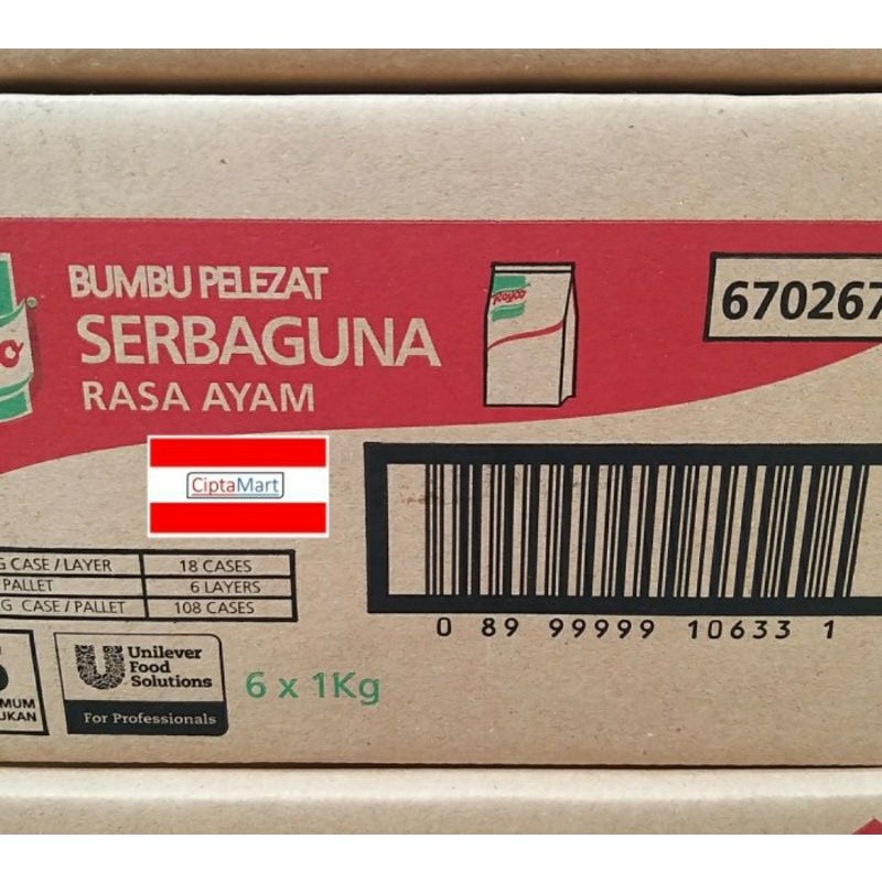 

Royco Ayam Bumbu Pelezat Serbaguna 6x1kg (1dus)