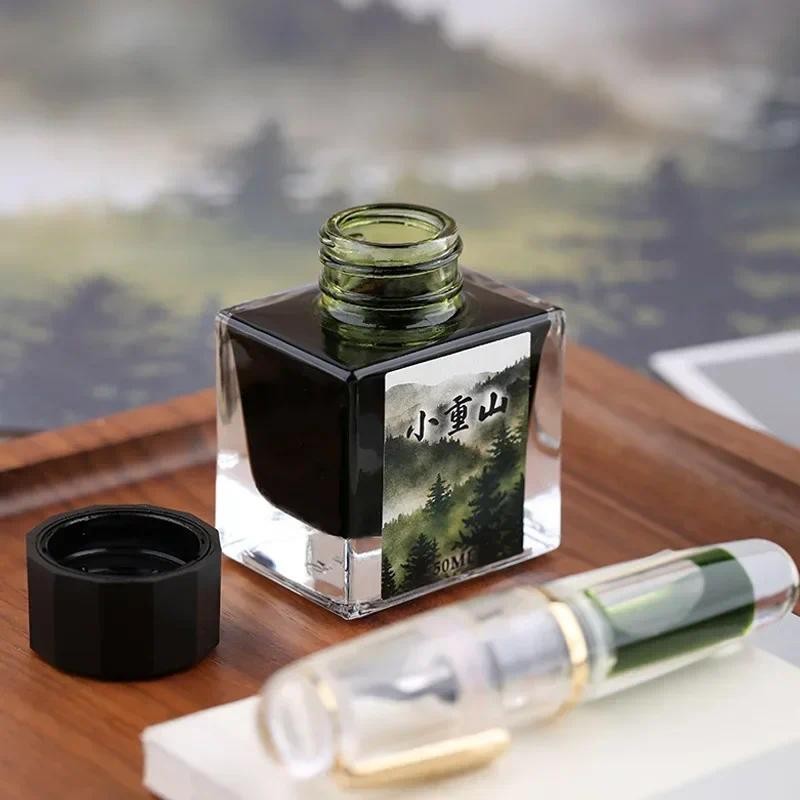 

MAJOHN 50ml Colorful Poetry Fashion Series Pen Ink for Writing, Non Carbon Ink, Non Blocking Pen Dipped in Water Pen Painting