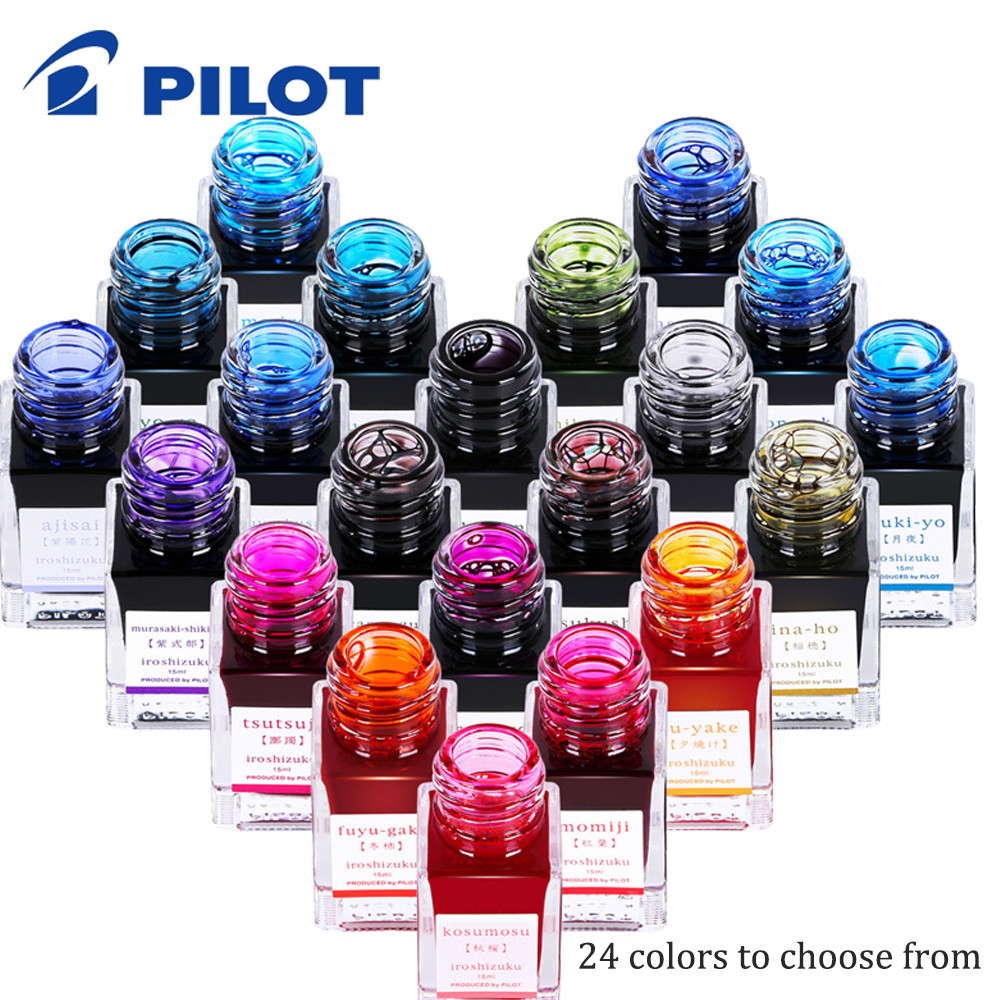 

1 Bottle PILOT Ink INK-15 Color Iroshizuku Mini 24 Colors Optional 15ml Non-carbon Pen Ink Office Supplies for Fountain Pen