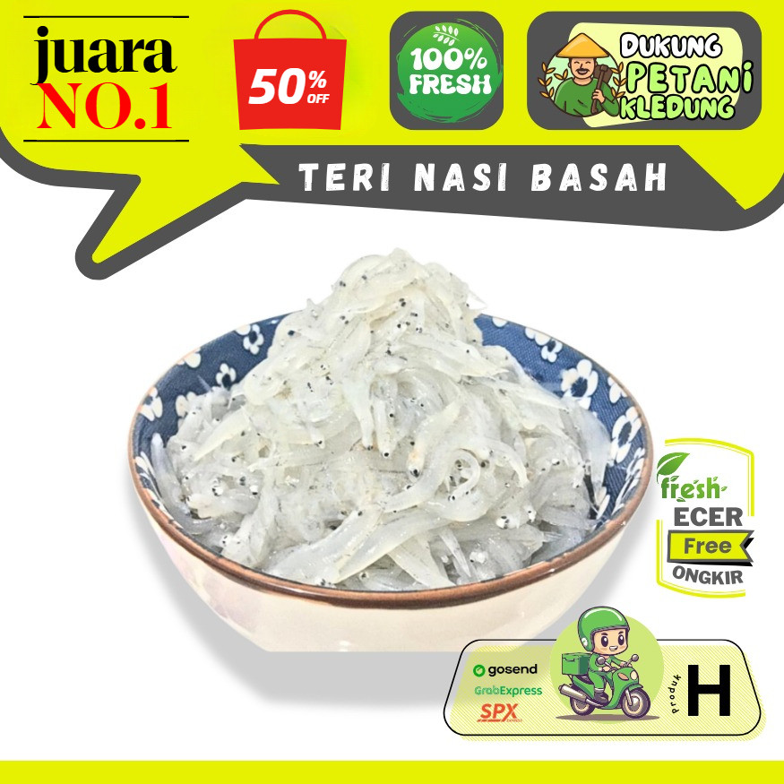 

Super Fresh | Ikan Teri Nasi Basah PREMIUM (Anchovies) Vacum