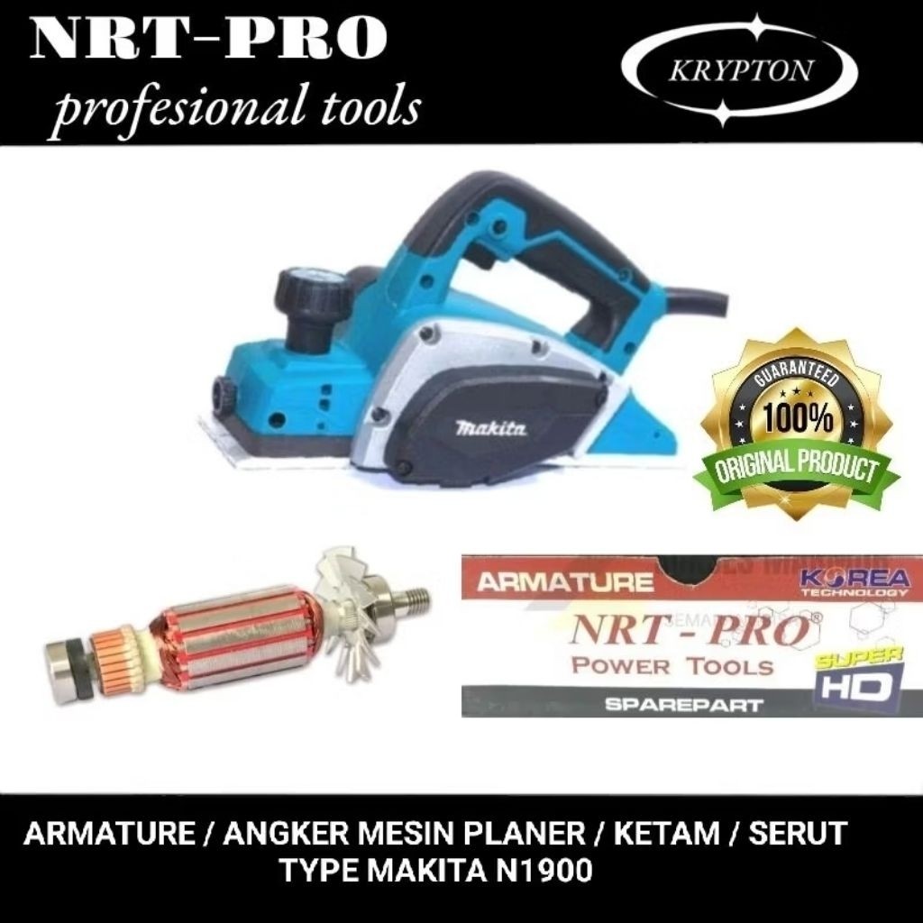 armature/ angker mesin planer / ketam / serut type N1900 makita ( original part )