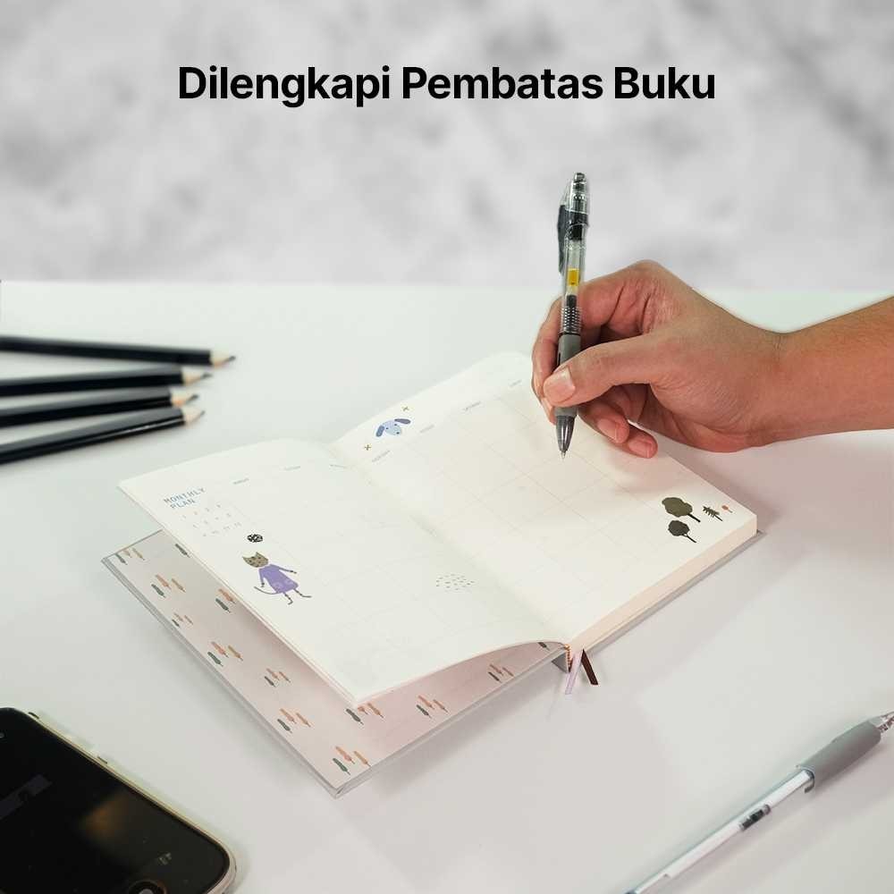 

ALSHASTR DingDongTu Buku Diary 365 Hari Daily Journal Hard Cover 128 Lembar - DDT-4083