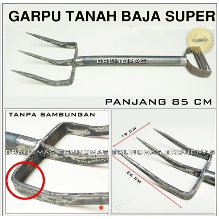 

Terlaris baru murah Garpuh tanah 3 gigi Perkakas kebun / peralatan kebun / alat bantu kerja kebun / peralatan berladang / peralatan bertani / sekop tanah / garukan tanah / linggis tanah dodos peralatan pertukangan cangkul pacul