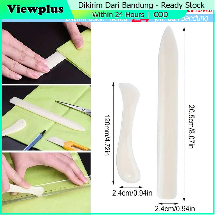 

2Pcs Pelipat Kertas / Kulit / Bone Folder / Folding Bone / Paper / Leather Creaser Samoyed