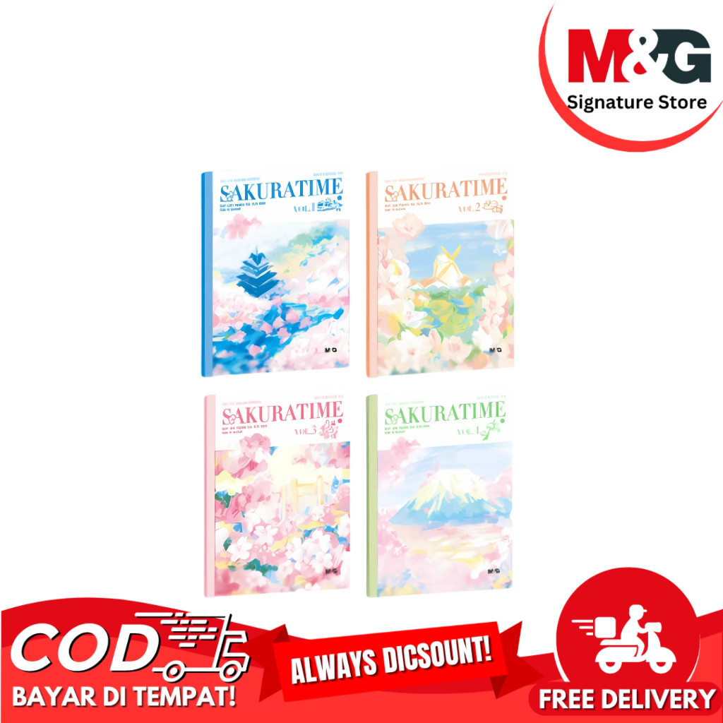 

Notebook M&G APNBG007Sakura Time Buku B5 40 Lembar Buku Catatan Bergaris B5- SHSNP