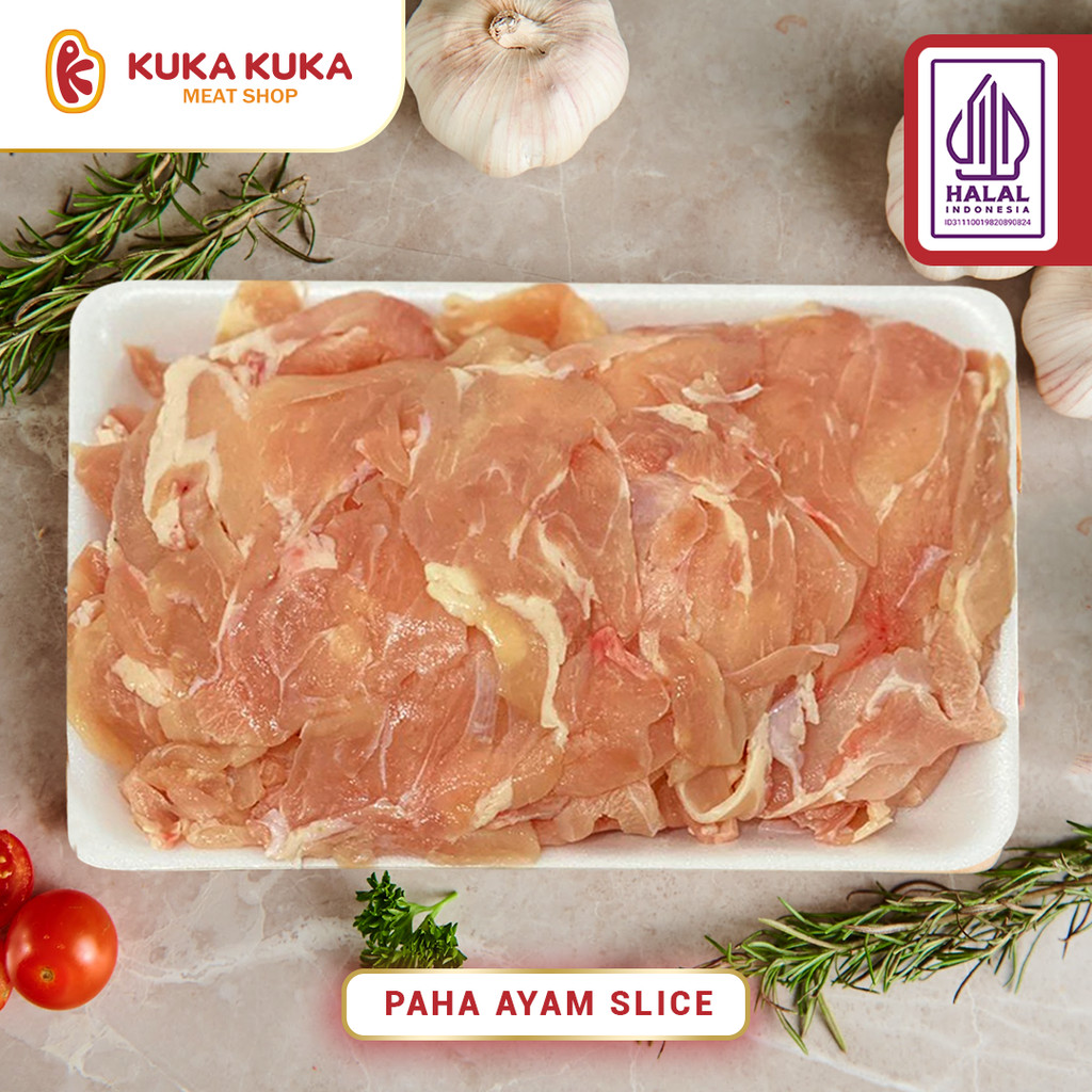 

Ayam Slice Premium / Paha Ayam Iris Tipis - 200gram