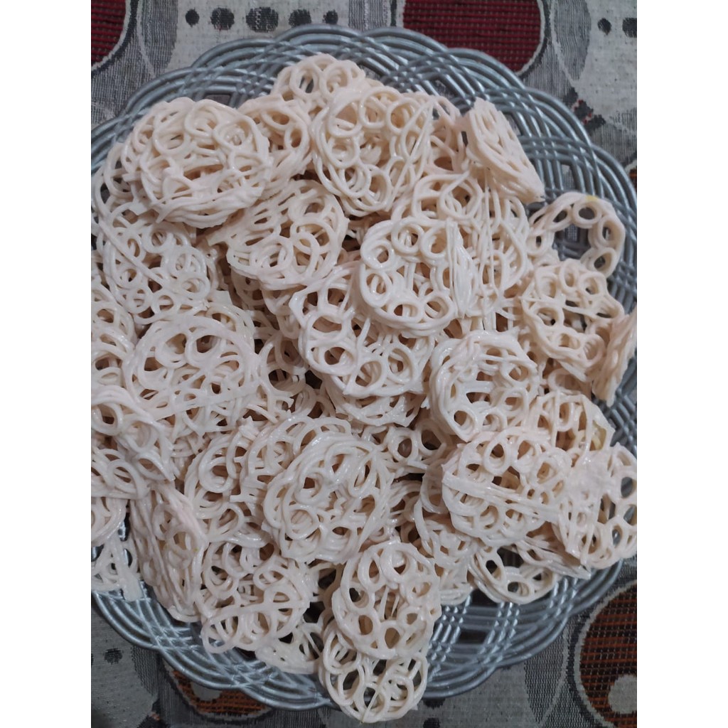 

Kerupuk Mawar Mentah 500gr - Kerupuk Mawar Putih - Cemilan Enak Kerupuk