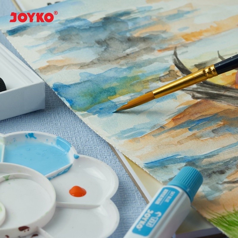 

YUH Joyko Watercolor Pad Buku Gambar Cat Air Akrilik 300 gsm 12 Sheets A4 & A3