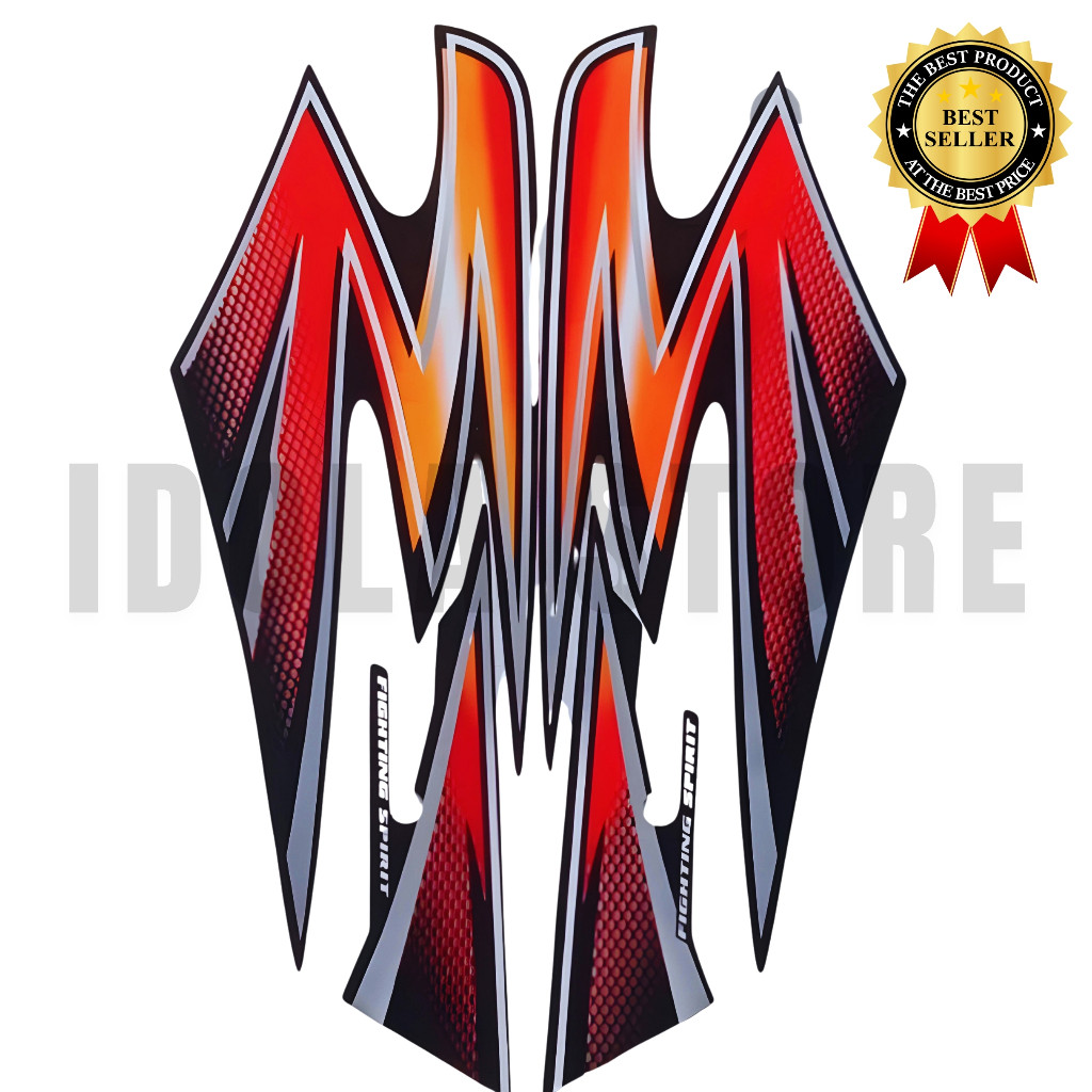 Stiker Striping Yamaha RX KING 2003 Merah - List Stiker Standar Rx King 2003 Merah