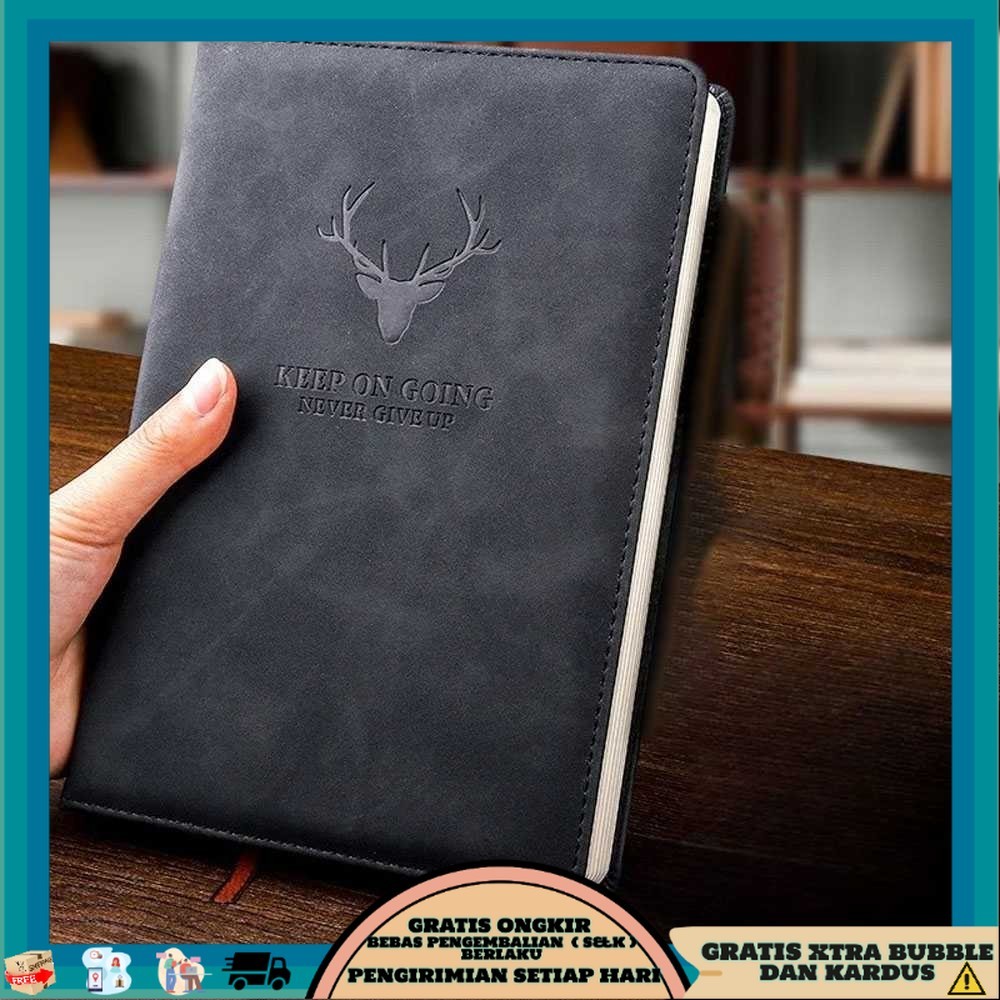 

Toddi Buku Jurnal Leather Notebook Diary 68GSM 200 Halaman Grid - CW-5026