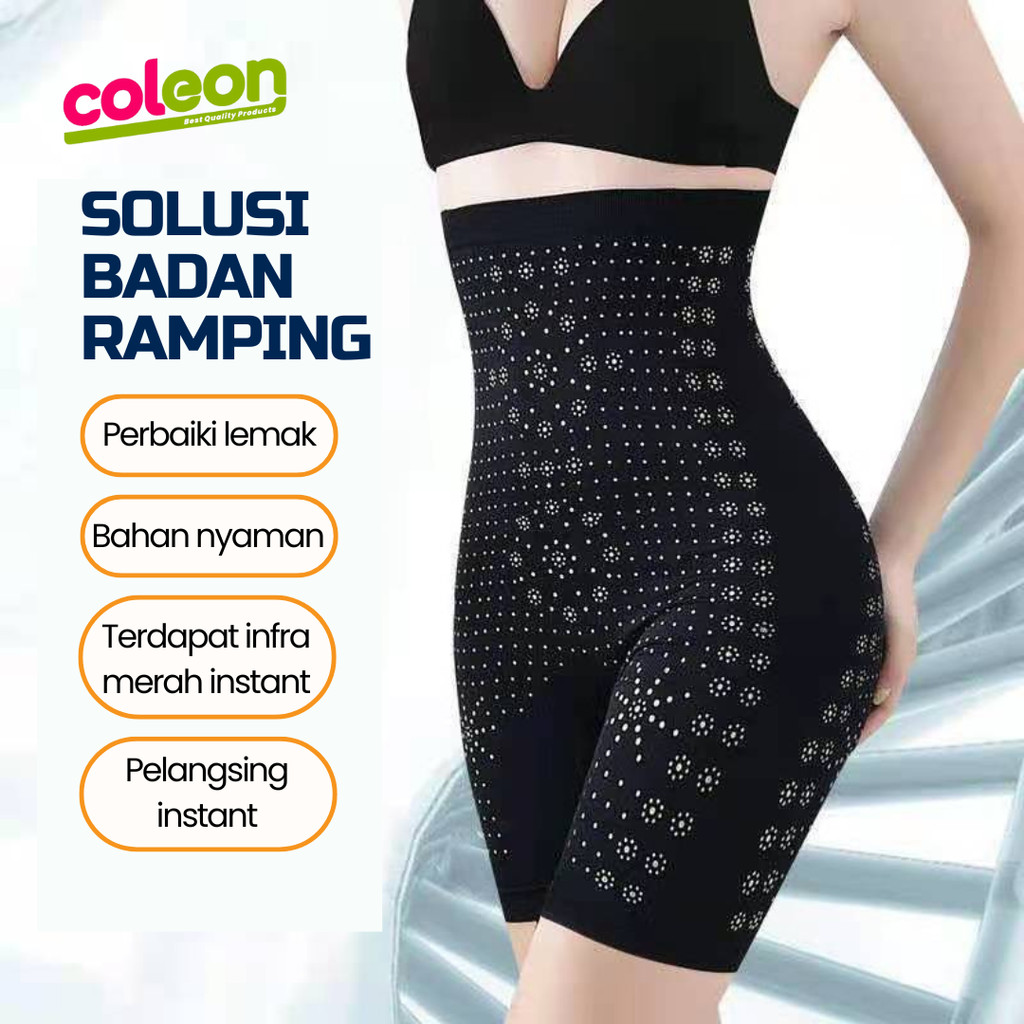 Korset Celana Infrared Pengencang Pinggang dan Pantat Pants InfraRed 3 in 1 Korset Stocking Pelangsi