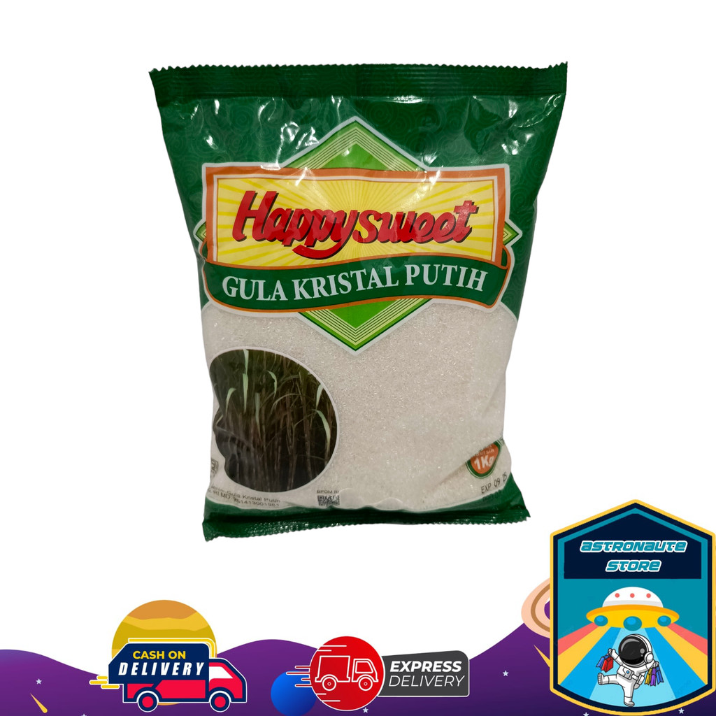 

Gula kristal Putih HAPPYSWEET Gula Pasir Premium 1Kg