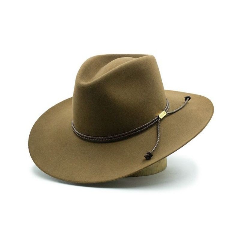 TOPI COWBOY LAKEN MARLBORO LEBAR  100% WOOL IMPORT