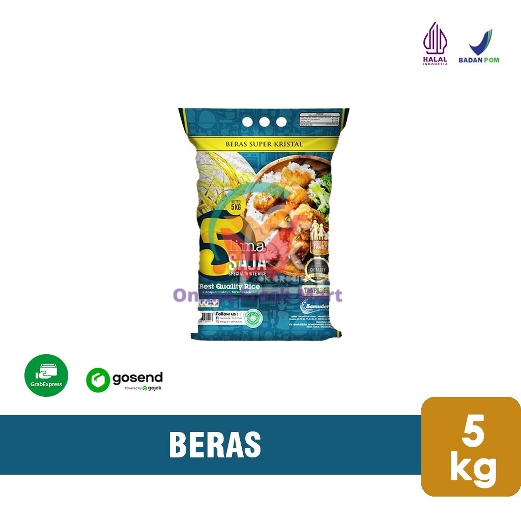 

Beras Lima Saja 5 Kg (KHUSUS INSTANT) - Online Fresh Mart Denpasar