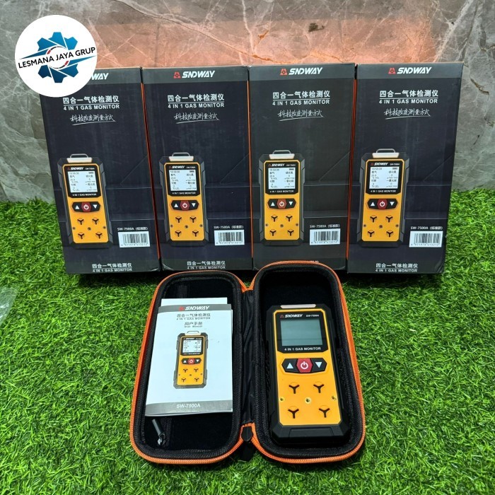 SNDWAY SW-7500A 4 IN 1 GAS DETECTOR TOXIC CARBON MONOXIDE COMBUSTIBLE
