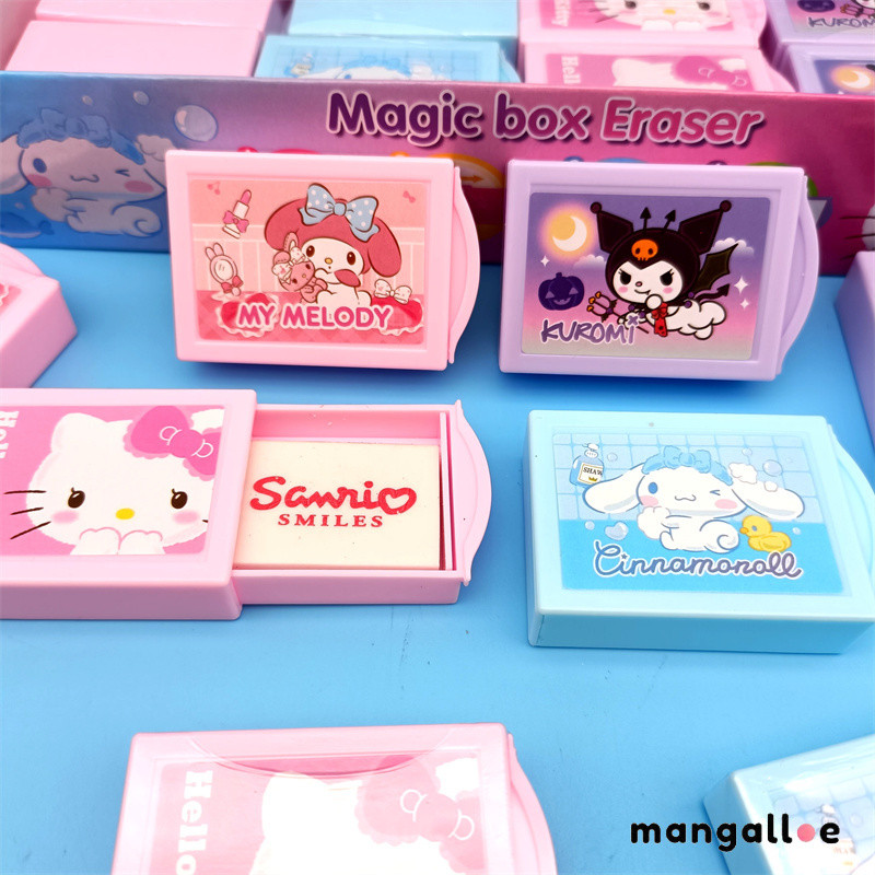 

✨COD Sanrio Kotak Ajaib Penghapus Hadiah Pembelajaran Siswa Penghapus Kotak Laci Kartun Kreatif -MG