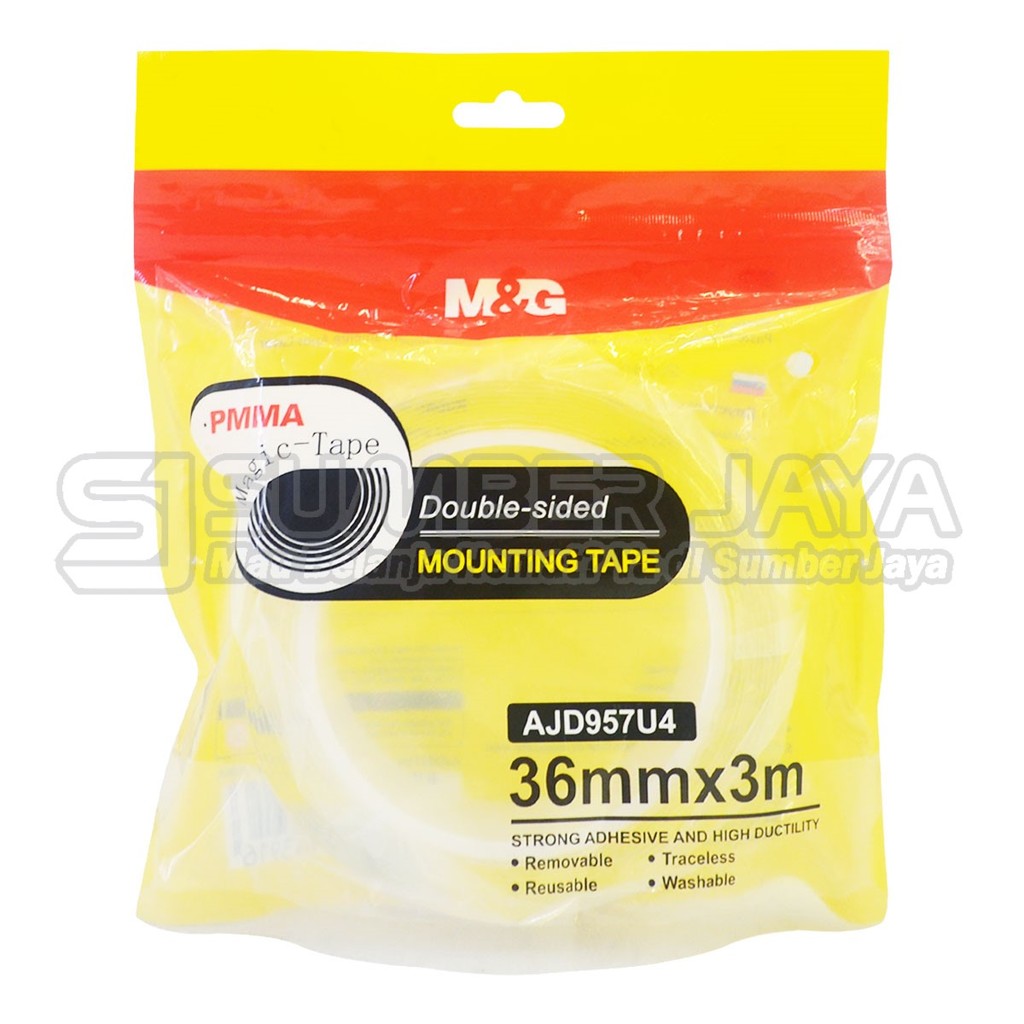 

Double Side Tape Transparan M&G Isolasi Bolak Balik AJD957U2 AJD957U3 AJD957U4