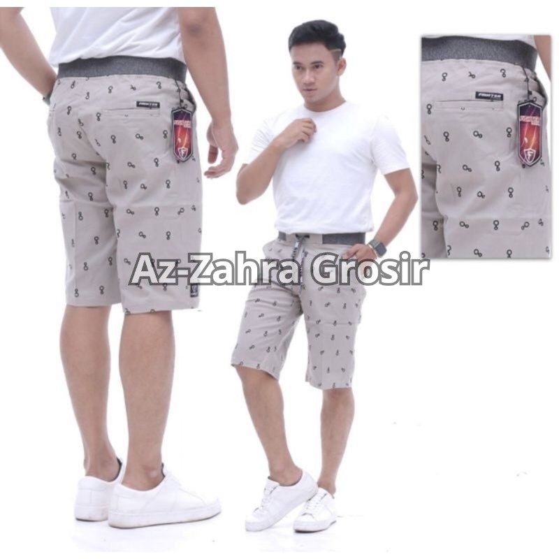 COD CELANA PENDEK CHINO RIP PRINTING MOTIF CELANA SANTAI PRIA SURFING PANTS Az-Zahra