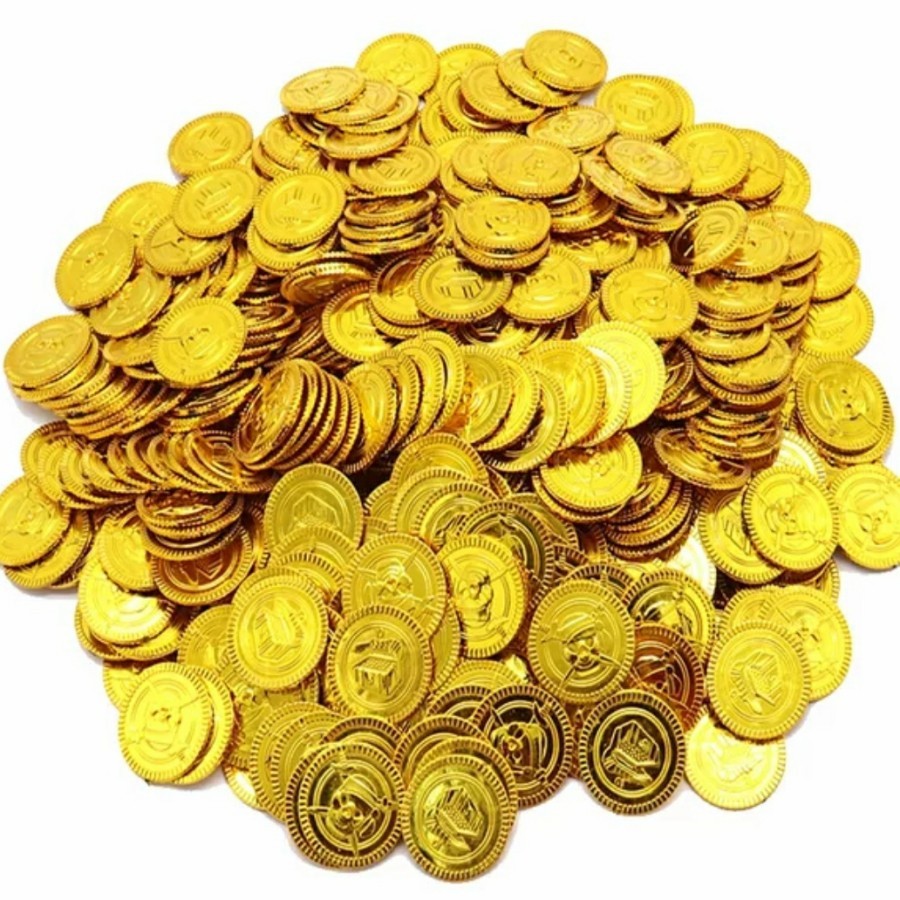 Pirate Gold Coin pirate treasure mainan koin emas harta karun